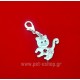 WHITE KITTY BELL CHARM